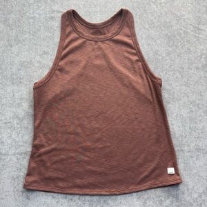 Vuori Sunrise High Neck Tank Top Brown Women’s XL Activewear gym workout